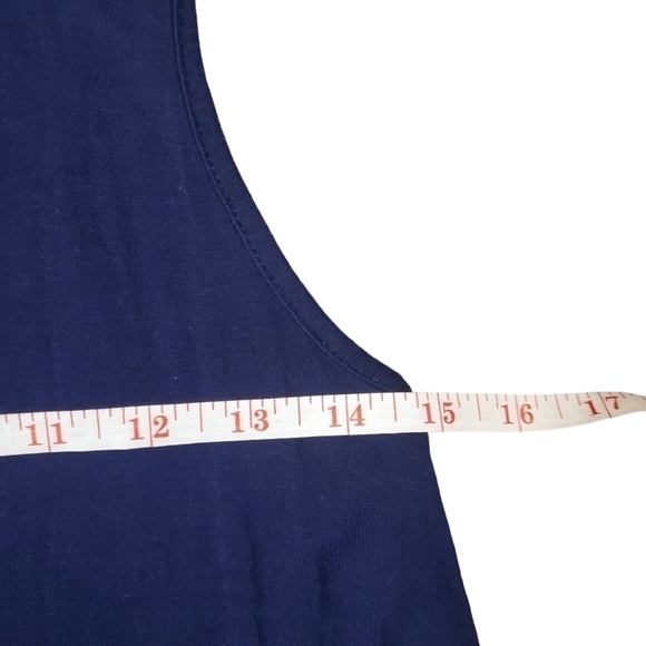 Love Kuza High Neck Flared Tee Dress Blue Size Small - Picture 6 of 8